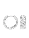 Dower & Hall Large Twist Hoop Earring
