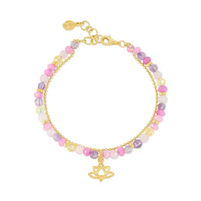 Dower & Hall Lotus Orissa Bracelet In Gold