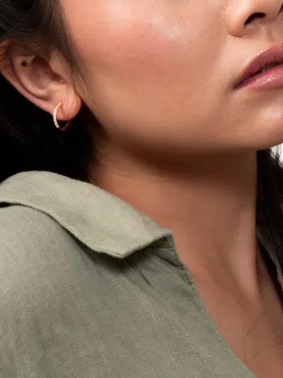 Dower & Hall Lumiere Sapphire Hoop Earrings