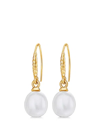 Dower & Hall Luna Pearl™ Drop Earrings In Gold