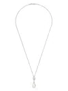 DOWER & HALL MARQUISE AND OVAL WHITE PEARL PENDANT