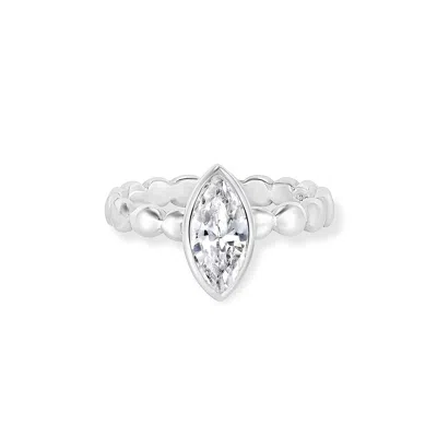 Dower & Hall Marquise White Topaz Dewdrop Twinkle Ring In Multi