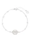 Dower & Hall Medallion Silver Necklace In Silver