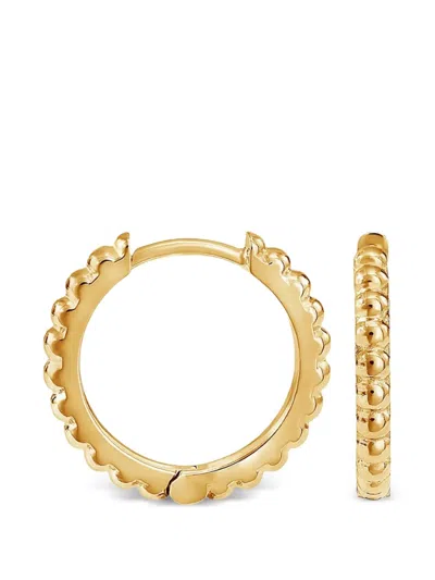 Dower & Hall Medium Huggie Hoop Earrings In Gold