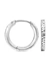 Dower & Hall Medium Nomad Hoops In Silver