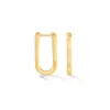Dower & Hall Medium Nomad Link Huggie Hoops In Gold