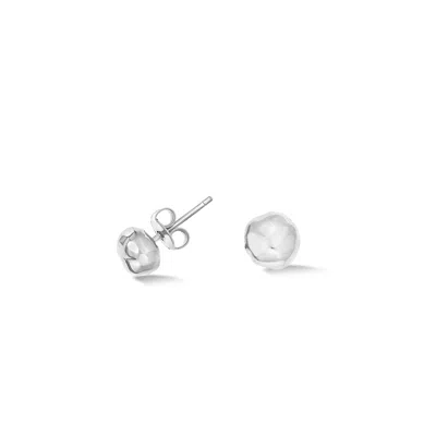 Dower & Hall Medium Signature Nugget Studs In Metallic