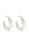 Dower & Hall Medium Waterfall Pearl-embellished Earrings In Silver