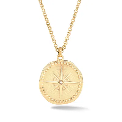 Dower & Hall Men's Diamond True North Talisman Necklace