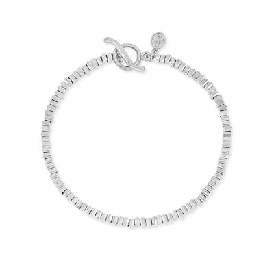 DOWER & HALL MEN'S KUBES NOMAD BRACELET IN STERLING SILVER