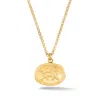 Dower & Hall Men's Lion Story Necklace In Gold Vermeil In Gold