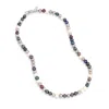 Dower & Hall Men's Medium Mixed Freshwater Pearl Necklace In Multi