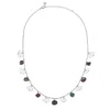 Dower & Hall Men's Mixed Keshi Pearl Necklace In Sterling Silver In Silver