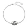 Dower & Hall One World Chain Bracelet In Silver