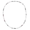 Dower & Hall Men's Oval Mixed Pearl Necklace In Sterling Silver