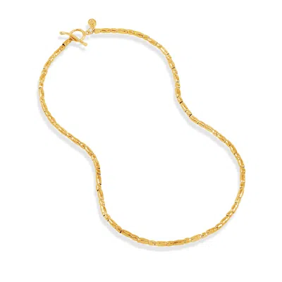 Dower & Hall Men's Rice Nomad Necklace In Gold Vermeil
