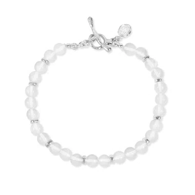 Dower & Hall Men's Rock Crystal Halo Bracelet In Metallic
