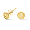 Dower & Hall Men Signature Single Nugget Stud In Gold Vermeil