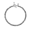 Dower & Hall Men's Signature Small Nugget Bracelet In Black Silver