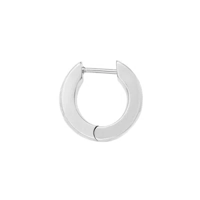 Dower & Hall Men's Silver Chubby Nomad Hoop In White