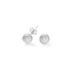 Dower & Hall Men's Single Dove Grey Freshwater Pearl Stud