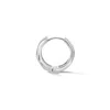 Dower & Hall Men's Single Wide Waterfall Hoop In Sterling Silver In Silver