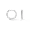 Dower & Hall Men's Small Twist Hoops In Sterling Silver