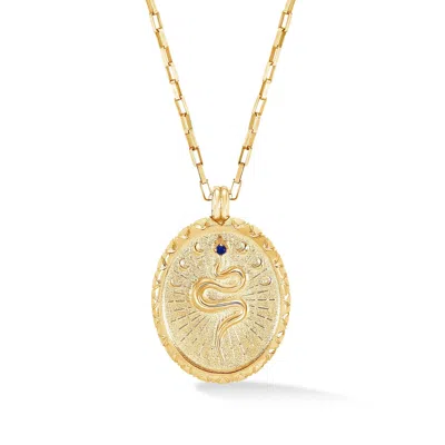 Dower & Hall Men's Snake Talisman Necklace - Gold