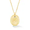 Dower & Hall Men's Snake Talisman Necklace In Gold Vermeil In Gold