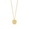 Dower & Hall Men's Solid Yellow Gold St. Michael Tiny Talisman Necklace In Gold