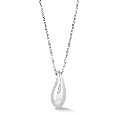 Dower & Hall Men's Teardrop Pendant In Silver In Gray