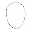 Dower & Hall Men's Tutti Fruity Necklace In Sterling Silver In Gray