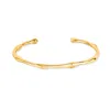 Dower & Hall Men's Waterfall Bangle In Gold Vermeil
