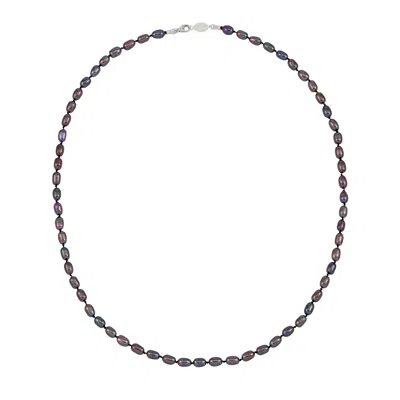 Dower & Hall Mens Peacock Oval Pearl Necklace In Multi
