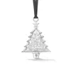 Dower & Hall Merry Christmas Tree Christmas Decoration Silver In Silver
