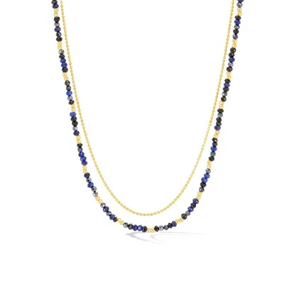 Dower & Hall Midnight Orissa Necklace In Red