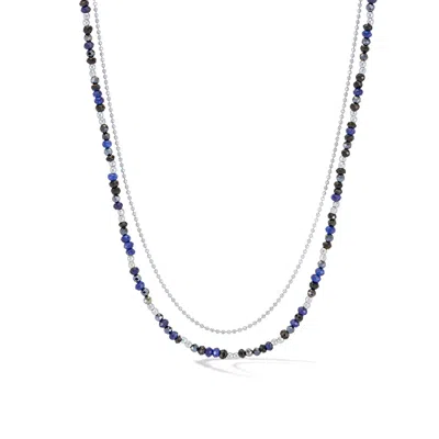 Dower & Hall Midnight Orissa Necklace In Metallic