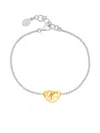 Dower & Hall Mini Puff Heart Bracelet In Metallic