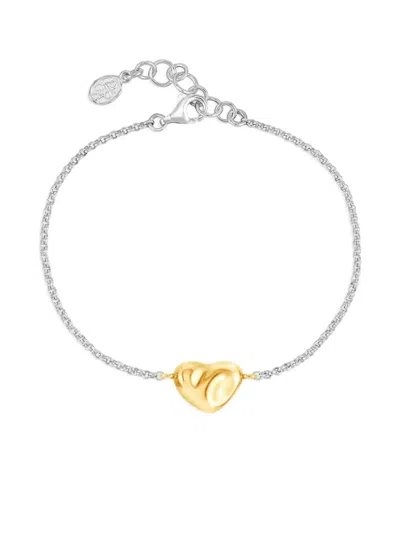 DOWER & HALL MINI PUFF HEART BRACELET