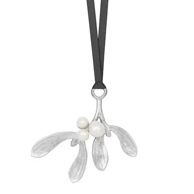 Dower & Hall Mistletoe Christmas Decoration In Silver