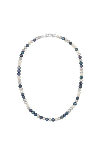 Dower & Hall Mixed Freshwater Pearl Necklace In Brown