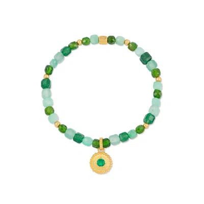 Dower & Hall Narrative™ Talisman Green Garnet Birthstone Bracelet - May