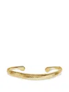 Dower & Hall Nomad Hammered Cuff Bangle In Gold