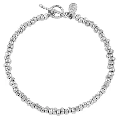 Pre-owned Dower & Hall Nomad Nuggets Bracelet In Sterling Silver In Multi