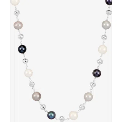 Dower & Hall Nugget & Mixed Freshwater Pearl Necklace In White