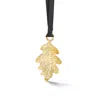 Dower & Hall Oak Leaf Christmas Decoration Gold In Gold