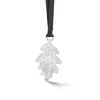 Dower & Hall Oak Leaf Christmas Decoration Silver In Silver