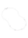 Dower & Hall Ocean Pebble Necklace In Silver