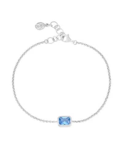 Dower & Hall Octagon Blue Topaz Bracelet