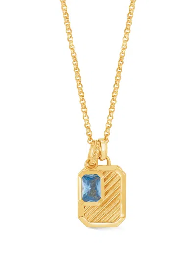 Dower & Hall Octagon-topaz Pendant Necklace